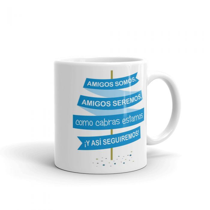 tazas amigos estamos como cabra