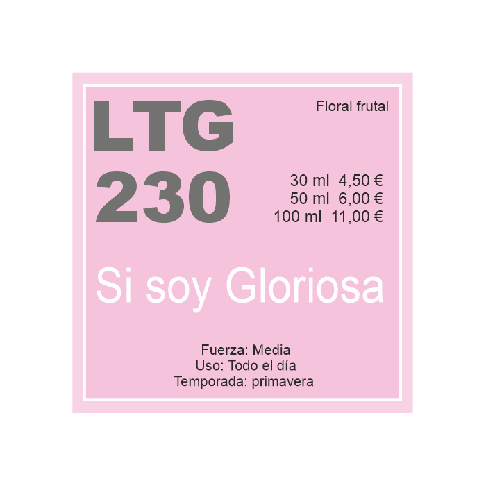 PERFUME DE EQUIVALENCIA QUE RECORDARA A YES I AM GLORIOUS