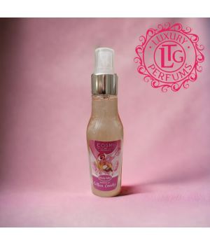 body splash con glitter - brillantinas fragancia algodon de azucar