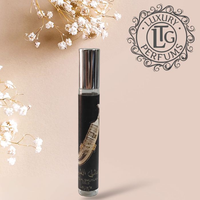 muestra en roll on de Ishq Al Shuyukh Gold Lattafa