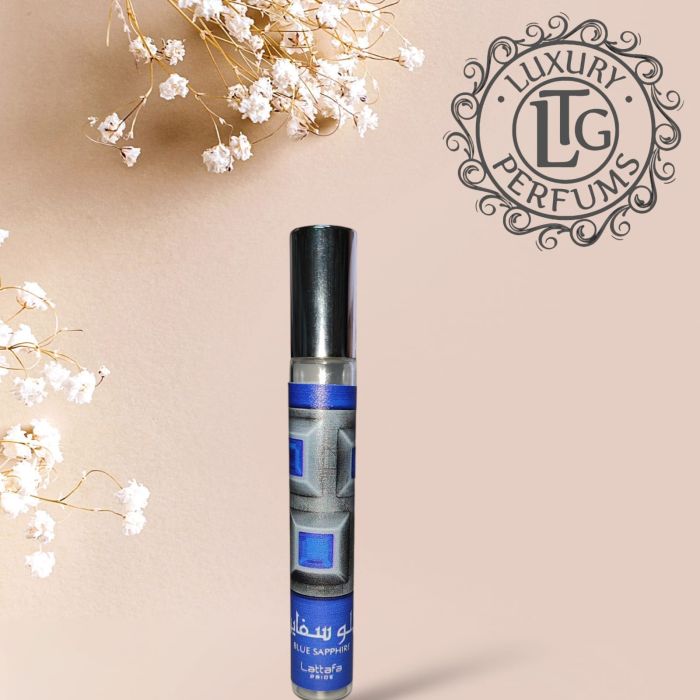 Blue Sapphire Lattafa  muestra roll on 10 ml
