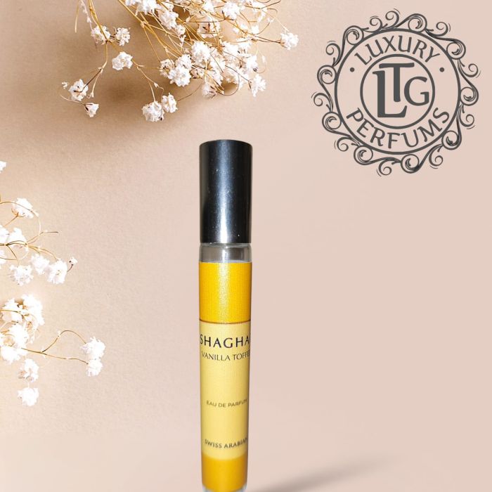 shaghaf vainilla toffee en tienda fisica de Malaga